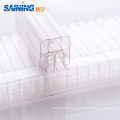 Light Weight U-lock Polycarbonate Hollow Sheet Connector U Profile